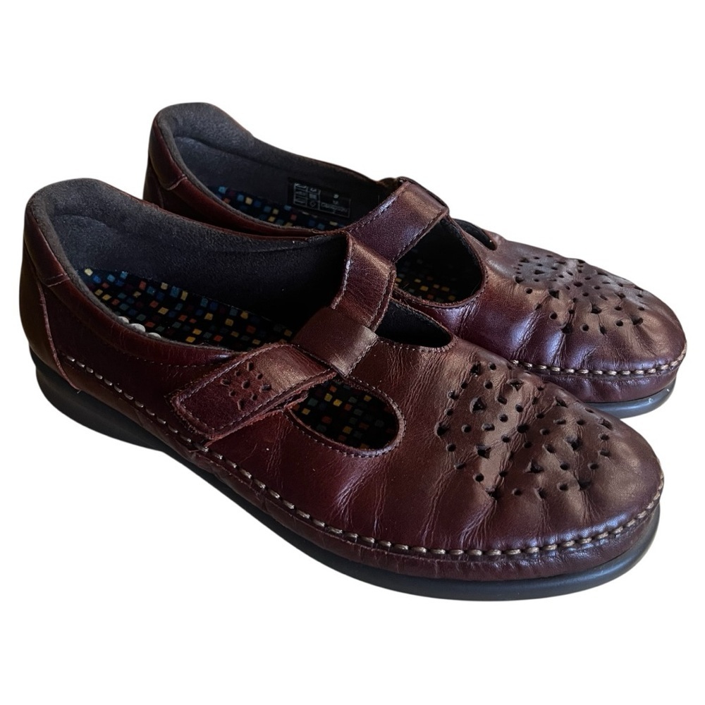 SAS Willow Slip On Mary Jane Loafer Walnut
